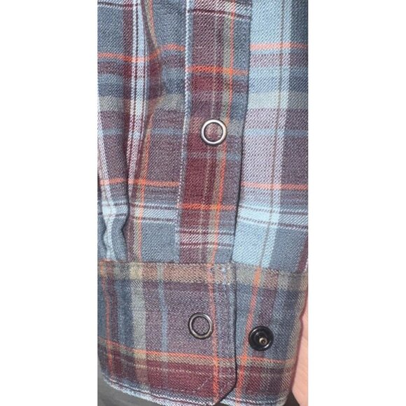 L.L. Bean Men’s Plaid Fleece Lined Wool Blend Shirt Jacket Pockets Sz L Outdoor - Picture 5 of 12